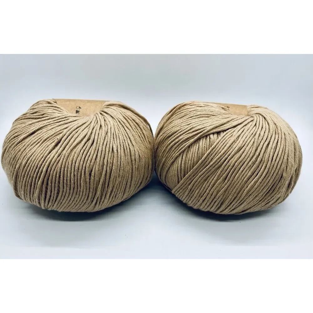 We Are Knitters The Cotton Sand 2 Skeins 3.5 oz 232 Yards NEW